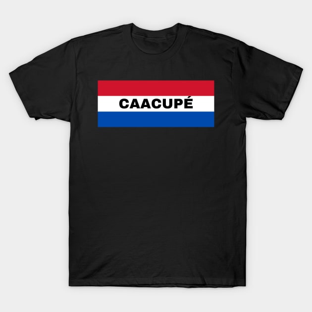 Caacupé City in Paraguay Flag Colors T-Shirt by aybe7elf